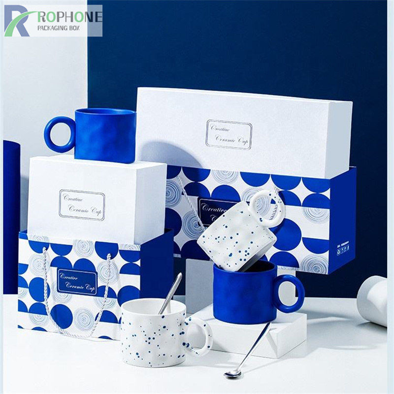 Classic mug packaging box packaging design case