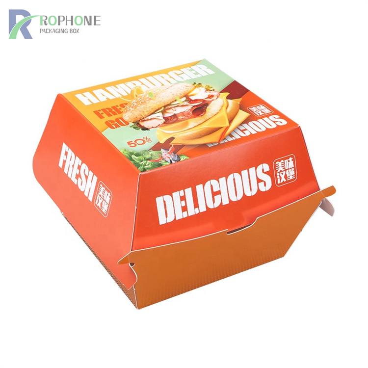 Burger packaging box