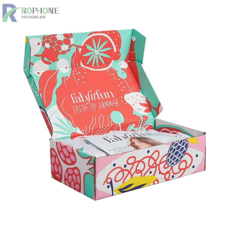 colored corrugated mailing boxes