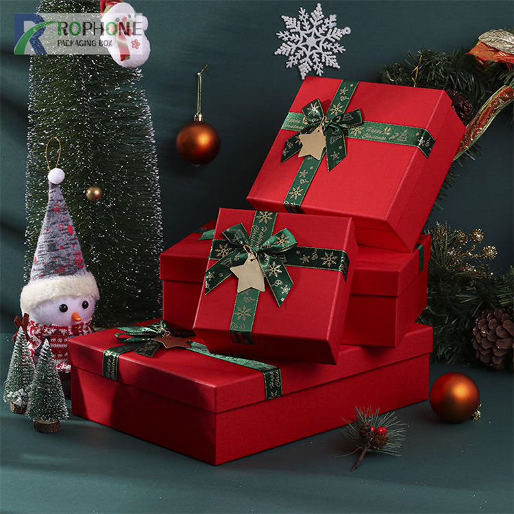 flat pack christmas gift boxes
