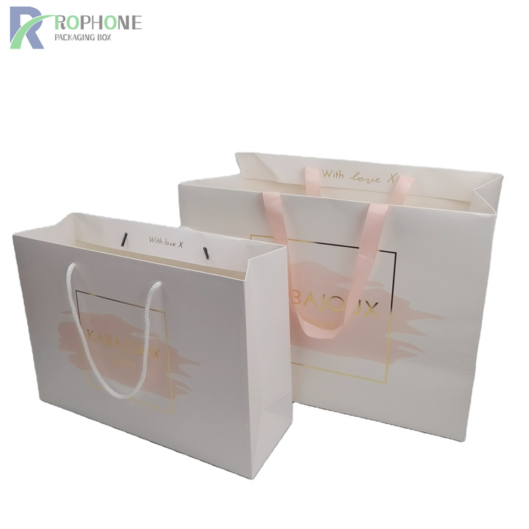 White paper bags
